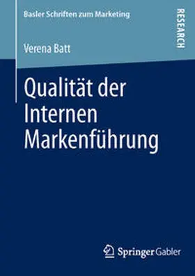 Batt |  Qualität der Internen Markenführung | Buch |  Sack Fachmedien