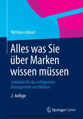 Adjouri |  Alles was Sie über Marken wissen müssen | eBook | Sack Fachmedien
