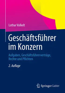 Volkelt |  Geschäftsführer im Konzern | eBook | Sack Fachmedien