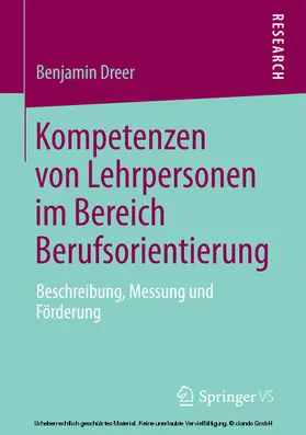 Dreer |  Kompetenzen von Lehrpersonen im Bereich Berufsorientierung | eBook | Sack Fachmedien
