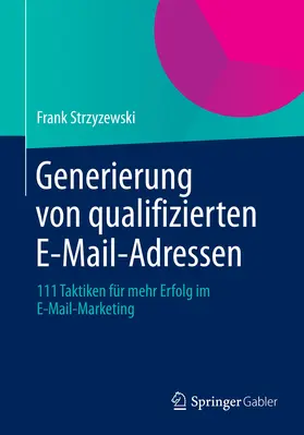 Strzyzewski | Generierung von qualifizierten E-Mail-Adressen | E-Book | www2.sack.de