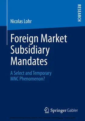 Lohr | Foreign Market Subsidiary Mandates | E-Book | www2.sack.de