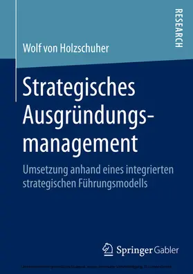Holzschuher | Strategisches Ausgründungsmanagement | E-Book | sack.de