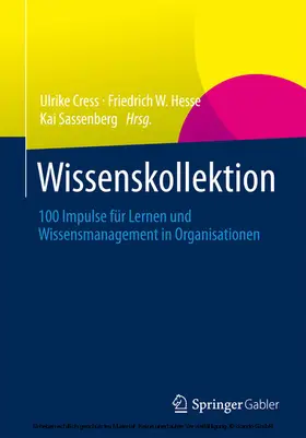Cress / Hesse / Sassenberg |  Wissenskollektion | eBook | Sack Fachmedien