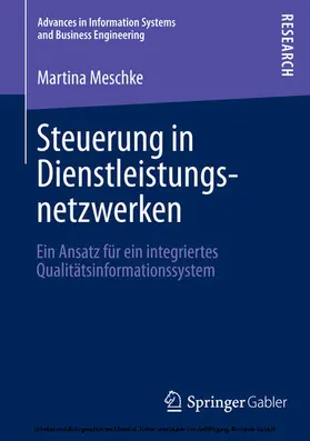 Meschke |  Steuerung in Dienstleistungsnetzwerken | eBook | Sack Fachmedien