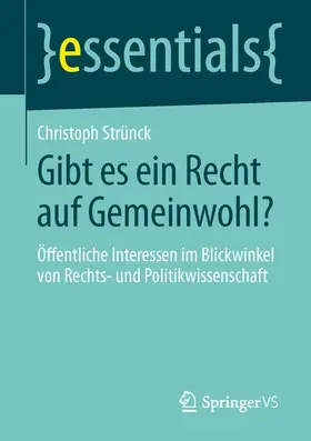 Strünck |  Gibt es ein Recht auf Gemeinwohl? | Buch |  Sack Fachmedien