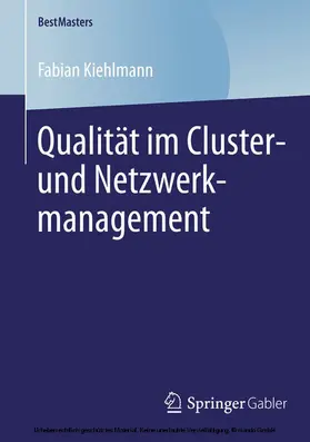 Kiehlmann | Qualität im Cluster- und Netzwerkmanagement | E-Book | sack.de
