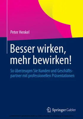 Henkel |  Besser wirken, mehr bewirken! | eBook | Sack Fachmedien