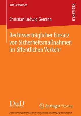 Geminn | Rechtsverträglicher Einsatz von Sicherheitsmaßnahmen im öffentlichen Verkehr | E-Book | sack.de