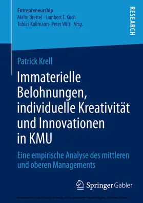 Krell |  Immaterielle Belohnungen, individuelle Kreativität und Innovationen in KMU | eBook | Sack Fachmedien