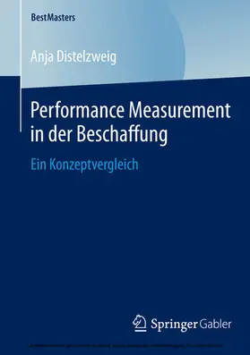 Distelzweig |  Performance Measurement in der Beschaffung | eBook | Sack Fachmedien