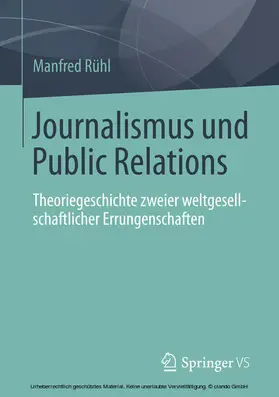 Rühl | Journalismus und Public Relations | E-Book | www2.sack.de