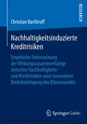 Barthruff | Nachhaltigkeitsinduzierte Kreditrisiken | E-Book | sack.de