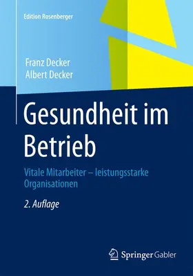 Decker |  Gesundheit im Betrieb | Buch |  Sack Fachmedien