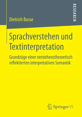 Busse | Sprachverstehen und Textinterpretation | E-Book | sack.de