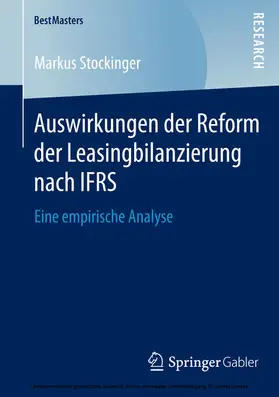 Stockinger | Auswirkungen der Reform der Leasingbilanzierung nach IFRS | E-Book | sack.de