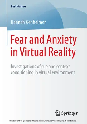 Genheimer |  Fear and Anxiety in Virtual Reality | eBook | Sack Fachmedien