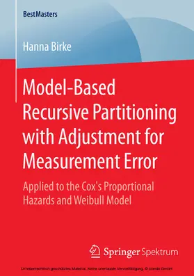 Birke | Model-Based Recursive Partitioning with Adjustment for Measurement Error | E-Book | sack.de