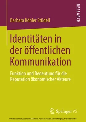 Köhler Stüdeli | Identitäten in der öffentlichen Kommunikation | E-Book | sack.de