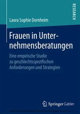 Dornheim |  Frauen in Unternehmensberatungen | eBook | Sack Fachmedien