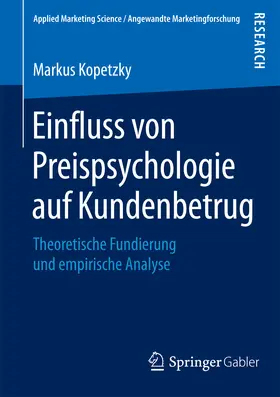 Kopetzky |  Einfluss von Preispsychologie auf Kundenbetrug | eBook | Sack Fachmedien