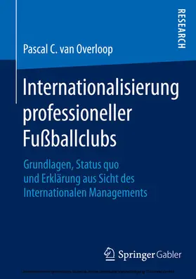 van Overloop | Internationalisierung professioneller Fußballclubs | E-Book | sack.de