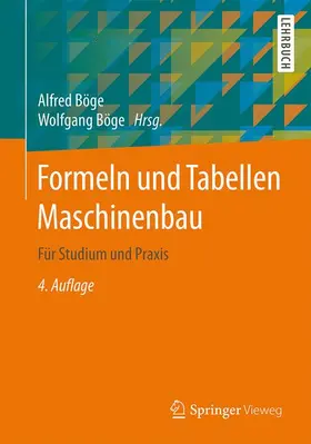 Böge |  Formeln und Tabellen Maschinenbau | Buch |  Sack Fachmedien