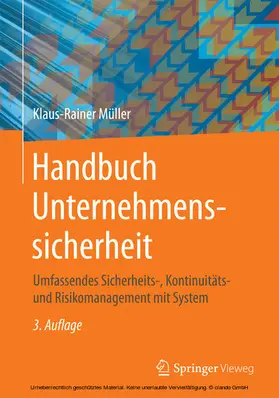Müller | Handbuch Unternehmenssicherheit | E-Book | sack.de