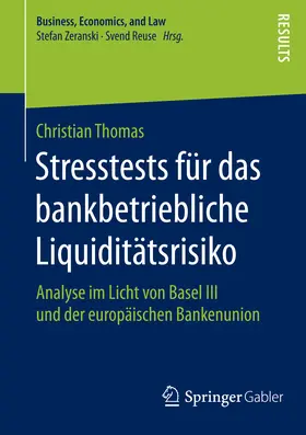 Thomas | Stresstests für das bankbetriebliche Liquiditätsrisiko | E-Book | sack.de