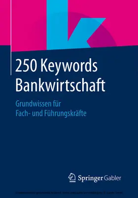  250 Keywords Bankwirtschaft | eBook | Sack Fachmedien