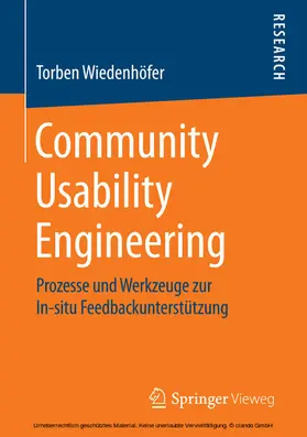Wiedenhöfer | Community Usability Engineering | E-Book | sack.de