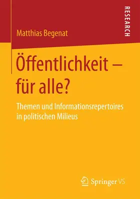 Begenat |  Öffentlichkeit - für alle? | Buch |  Sack Fachmedien