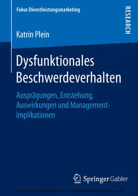 Plein | Dysfunktionales Beschwerdeverhalten | E-Book | www2.sack.de