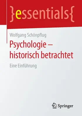 Schönpflug |  Psychologie - historisch betrachtet | Buch |  Sack Fachmedien