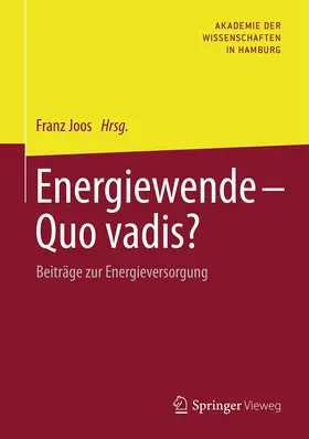 Joos |  Energiewende - Quo vadis? | Buch |  Sack Fachmedien