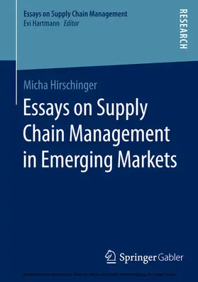 Hirschinger | Essays on Supply Chain Management in Emerging Markets | E-Book | sack.de
