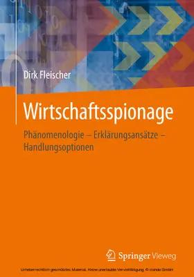 Fleischer |  Wirtschaftsspionage | eBook | Sack Fachmedien