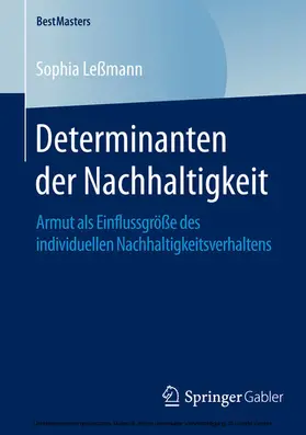 Leßmann | Determinanten der Nachhaltigkeit | E-Book | www2.sack.de