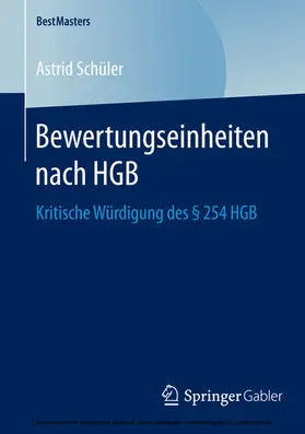 Schüler | Bewertungseinheiten nach HGB | E-Book | sack.de
