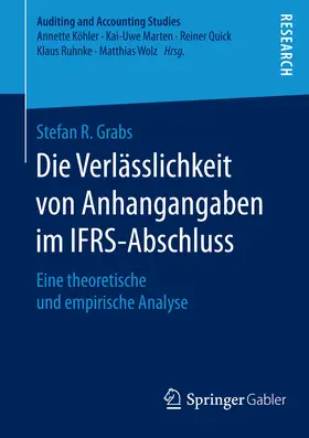 Grabs |  Die Verlässlichkeit von Anhangangaben im IFRS-Abschluss | eBook | Sack Fachmedien