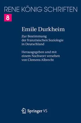 König / Albrecht |  Emile Durkheim | Buch |  Sack Fachmedien