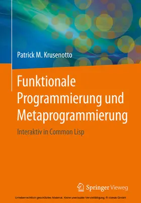 Krusenotto | Funktionale Programmierung und Metaprogrammierung | E-Book | sack.de