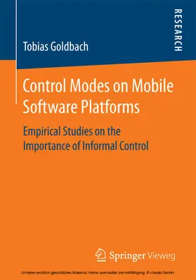 Goldbach | Control Modes on Mobile Software Platforms | E-Book | sack.de