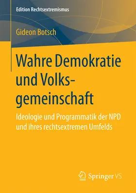 Botsch |  Wahre Demokratie und Volksgemeinschaft | eBook | Sack Fachmedien