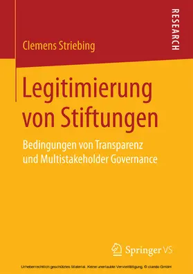 Striebing |  Legitimierung von Stiftungen | eBook | Sack Fachmedien