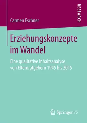 Eschner |  Erziehungskonzepte im Wandel | Buch |  Sack Fachmedien