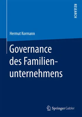 Kormann |  Governance des Familienunternehmens | eBook | Sack Fachmedien