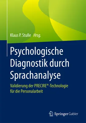 Stulle | Psychologische Diagnostik durch Sprachanalyse | E-Book | sack.de