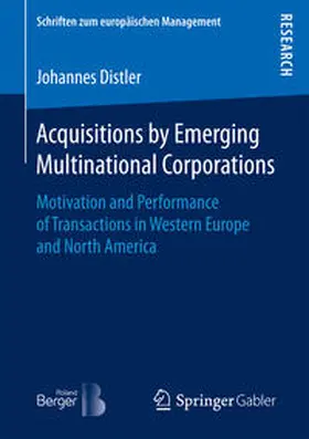 Distler |  Acquisitions by Emerging Multinational Corporations | Buch |  Sack Fachmedien