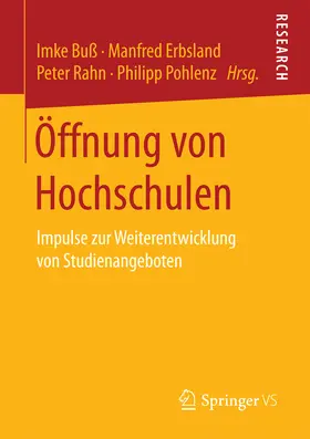Buß / Erbsland / Rahn |  Öffnung von Hochschulen | eBook | Sack Fachmedien